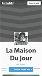 Mobile Screenshot of lamaisondujour.tumblr.com