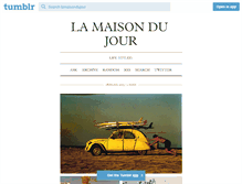 Tablet Screenshot of lamaisondujour.tumblr.com
