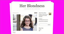 Desktop Screenshot of herblondness.tumblr.com