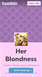 Mobile Screenshot of herblondness.tumblr.com