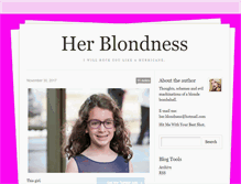 Tablet Screenshot of herblondness.tumblr.com