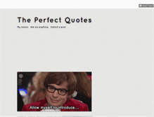 Tablet Screenshot of perfect-quote.tumblr.com