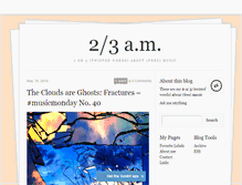 Tablet Screenshot of 23am.tumblr.com