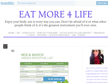 Tablet Screenshot of eatmore4life.tumblr.com