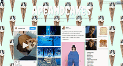 Desktop Screenshot of apeandcakes.tumblr.com