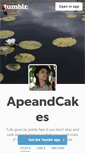 Mobile Screenshot of apeandcakes.tumblr.com