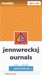 Mobile Screenshot of jennwrecksjournals.tumblr.com