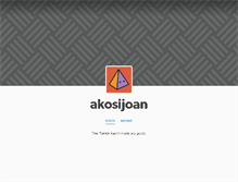 Tablet Screenshot of akosijoan.tumblr.com
