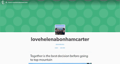 Desktop Screenshot of lovehelenabonhamcarter.tumblr.com