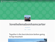 Tablet Screenshot of lovehelenabonhamcarter.tumblr.com