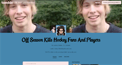 Desktop Screenshot of girlhockeyproblems.tumblr.com