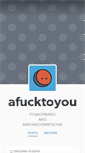 Mobile Screenshot of afucktoyou.tumblr.com