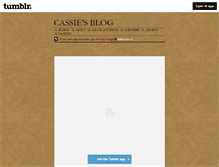Tablet Screenshot of cassieglitz.tumblr.com