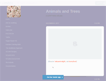 Tablet Screenshot of animalsandtrees.tumblr.com
