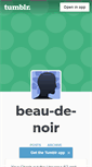 Mobile Screenshot of beau-de-noir.tumblr.com