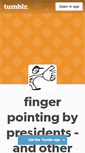 Mobile Screenshot of fingerpointingbypresidents.tumblr.com