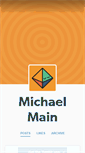 Mobile Screenshot of michael-main.tumblr.com