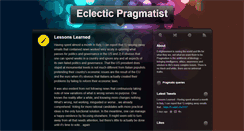 Desktop Screenshot of eclectic-pragmatist.tumblr.com