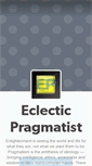 Mobile Screenshot of eclectic-pragmatist.tumblr.com