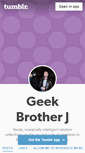 Mobile Screenshot of geekbrotherstalking.tumblr.com
