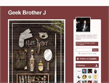 Tablet Screenshot of geekbrotherstalking.tumblr.com