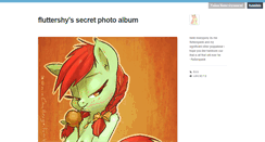 Desktop Screenshot of fluttershyssecret.tumblr.com