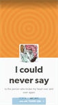 Mobile Screenshot of i-could-never-say.tumblr.com