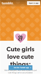 Mobile Screenshot of cutegirlslovecutethings.tumblr.com