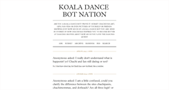 Desktop Screenshot of koaladancebotnation.tumblr.com