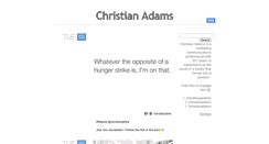 Desktop Screenshot of christianadams.tumblr.com