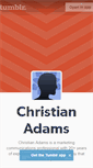 Mobile Screenshot of christianadams.tumblr.com