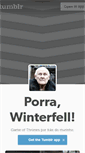Mobile Screenshot of porrawinterfell.tumblr.com