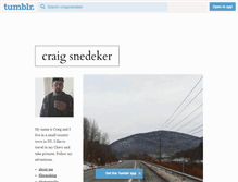 Tablet Screenshot of craigsnedeker.tumblr.com