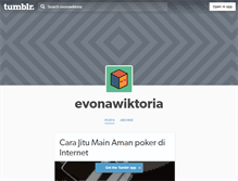 Tablet Screenshot of evonawiktoria.tumblr.com