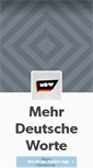 Mobile Screenshot of mehrdeutscheworte.tumblr.com