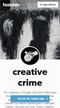 Mobile Screenshot of creativecrime.tumblr.com