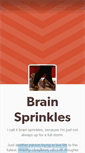 Mobile Screenshot of brainsprinkles.tumblr.com