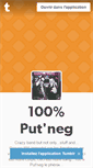 Mobile Screenshot of 100putneg.tumblr.com