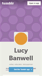 Mobile Screenshot of lucybanwell.tumblr.com