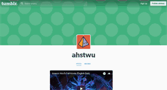 Desktop Screenshot of ahstwu.tumblr.com