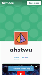 Mobile Screenshot of ahstwu.tumblr.com