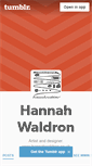 Mobile Screenshot of hannah-waldron.tumblr.com