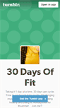 Mobile Screenshot of 30daysoffit.tumblr.com