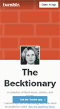 Mobile Screenshot of becktionary.tumblr.com