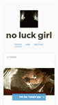 Mobile Screenshot of noluckgirl.tumblr.com