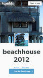 Mobile Screenshot of beachhouse2012.tumblr.com