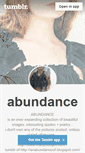 Mobile Screenshot of anabundanceof.tumblr.com
