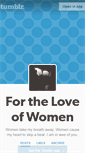 Mobile Screenshot of fortheloveofwomen1.tumblr.com