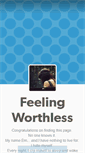 Mobile Screenshot of feelingworthless.tumblr.com