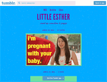 Tablet Screenshot of alittleesther.tumblr.com